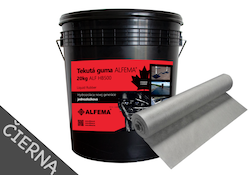 SET 1x Tekutá guma ALFEMA HB500 čierna 20 kg + geotextília šedá 1mx10m  (DOPRAVA ZDARMA! NOVÉ BALENIE