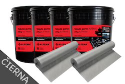 SET 4 x ALFEMA HB500 čierna 20kg (80kg)