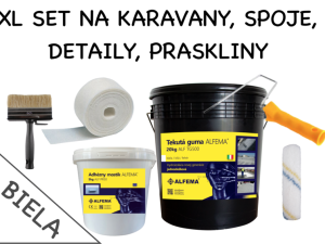 XL SET NA KARAVANY 25kg  - Tekutá guma ALFEMA TG500 biela 20 kg